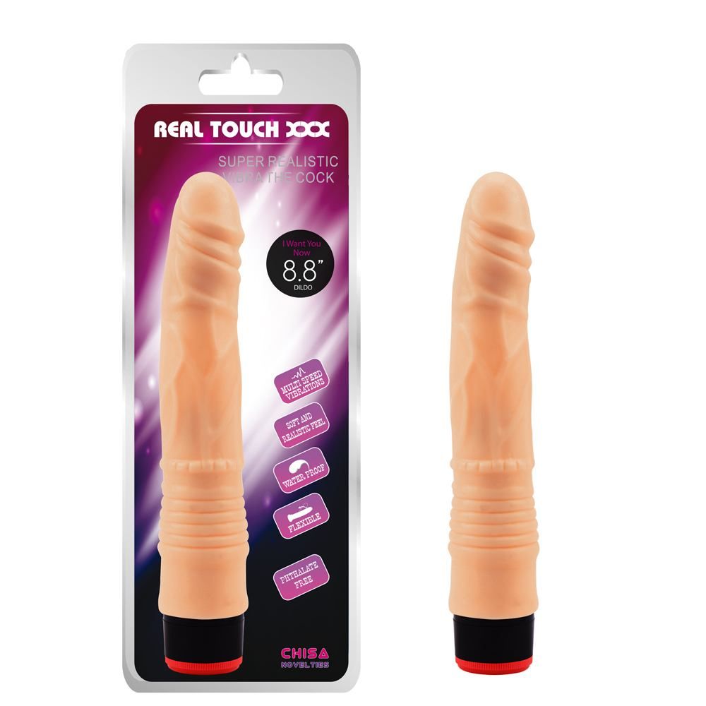 Material:TPR or T-Skin
Product Size:21.5.cm.¢3.3cm
Product W... Chisa - 8.8″ Vibe Cock - Flesh photo-7