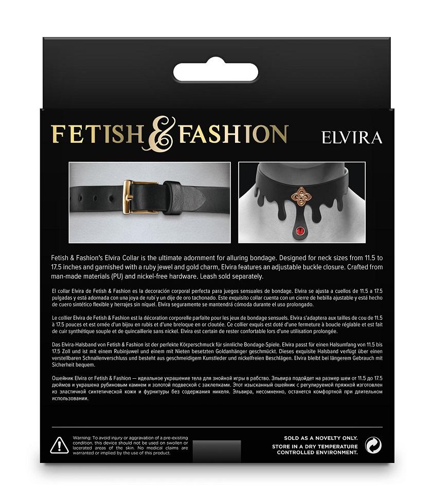 Fetish & Fashion’s Elvira Collar is the ultimate adornment f... NS Novelties - Fetish & Fashion Elvira Collar - Black photo-3