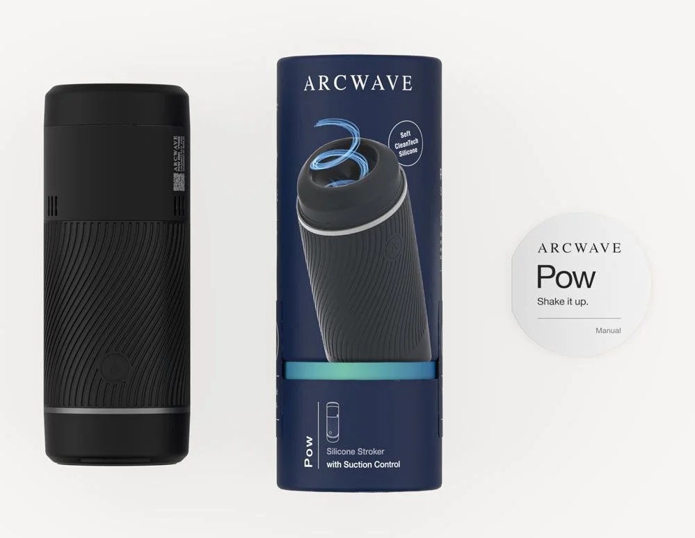 Premium manual stroker with suction control and a smooth sil... Arcwave - Pow Shake IT Up Stroker - Black photo-10