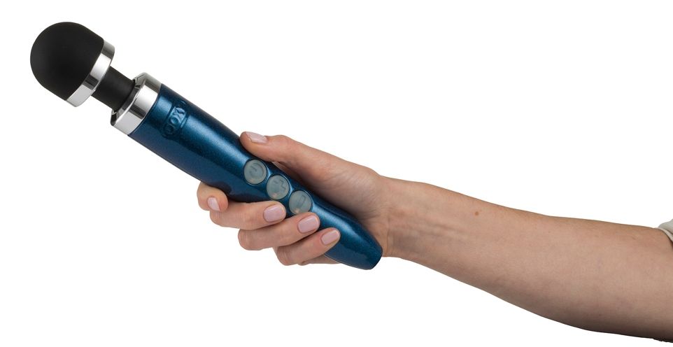 The stylish Doxy Die Cast 3R is a high quality wand vibrator... Doxy - Massager Die Cast 3R - Blue photo-2