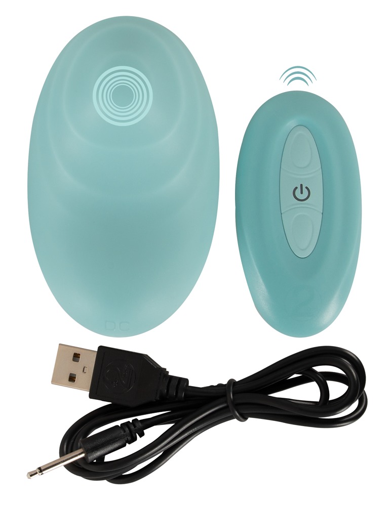 Experience intense stimulation with the grooved RC Panty Vib... Cuties - RC Panty Vibrator - Turquoise photo-8