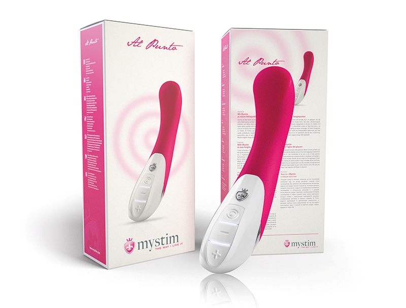 Al Punto is bent so that his point hits the G-spot. Proudly ... Mystim - Al Punto Vibrator - Pink photo-11