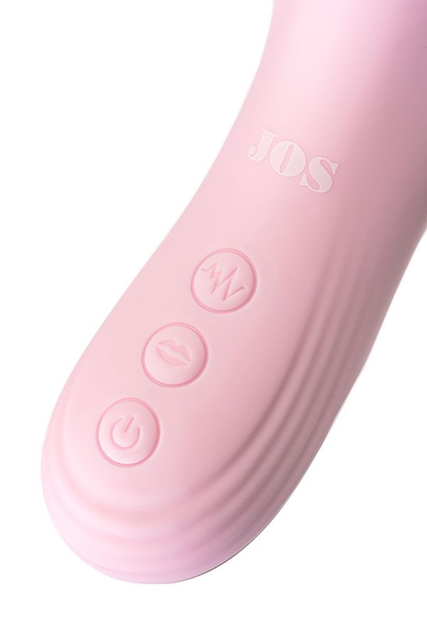Rabbit vibrator Orali with tongue. The graceful curve of the... JOS - Orali Rabbit Vibrator - Pink photo-9