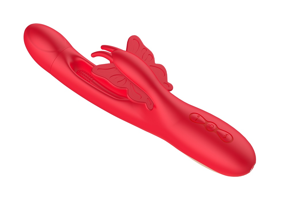 Secwell designed this product as a vibrator with ... Secwell - Butterfly Flicking Rabbit Vibrator - Red photo-10