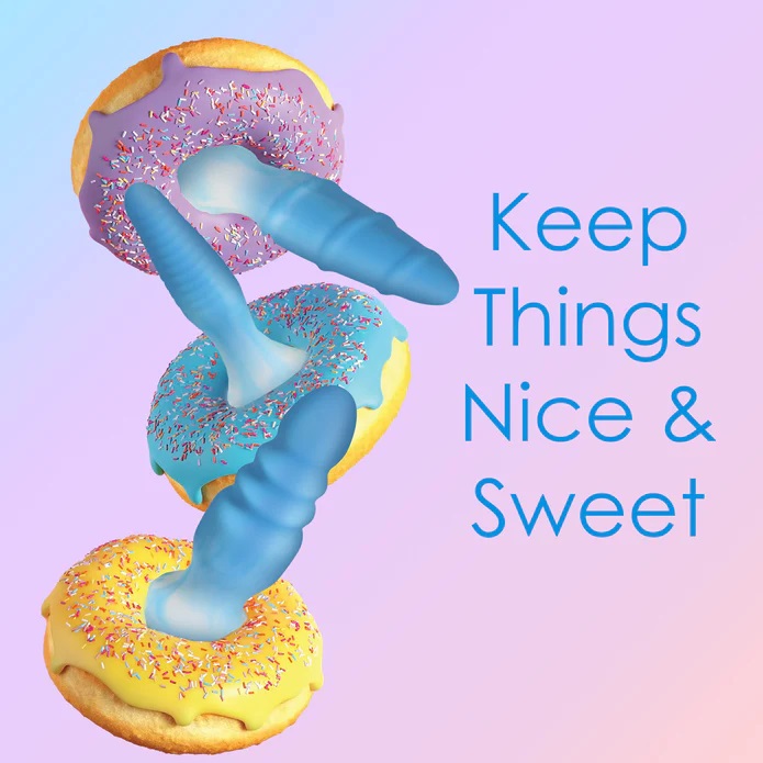 This set of three plugs gives you the best in variety of siz... Simply Sweet - Butt Plug Set 3 pcs - Blue photo-8