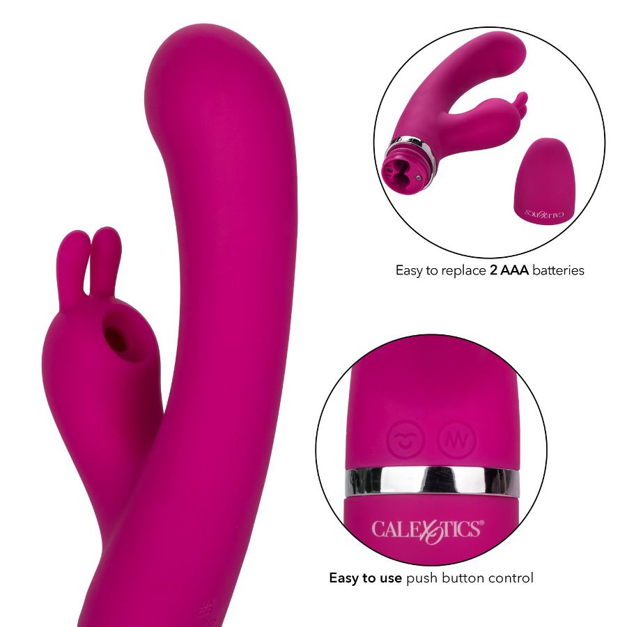 Indulge into passionate playtime with the Foreplay Frenzy Bu... CEN - Foreplay Frenzy Bunny Kisser Vibe - Purple photo-10