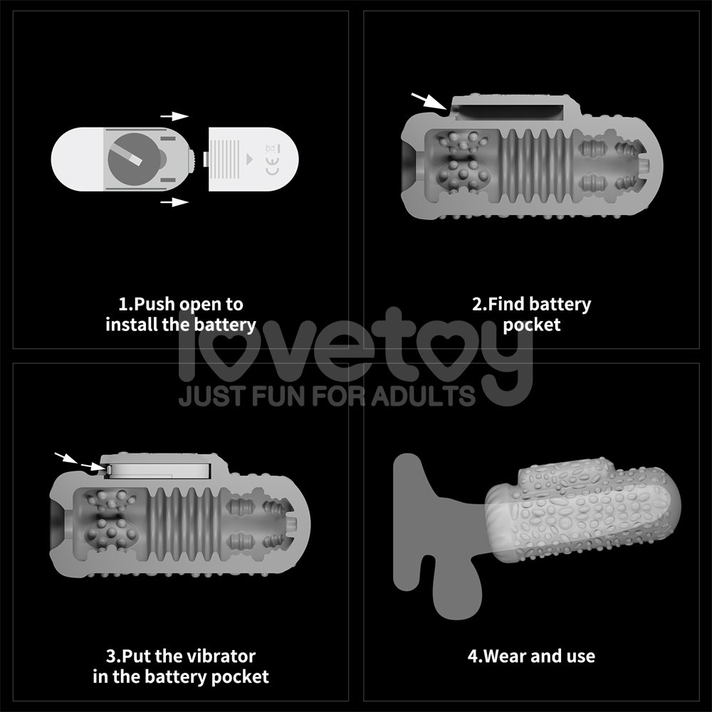 Discover ultimate pleasure and versatility with the Lovetoy ... Lovetoy - Knights Ring Vibro 2in1 Sleeve - Drip photo-17
