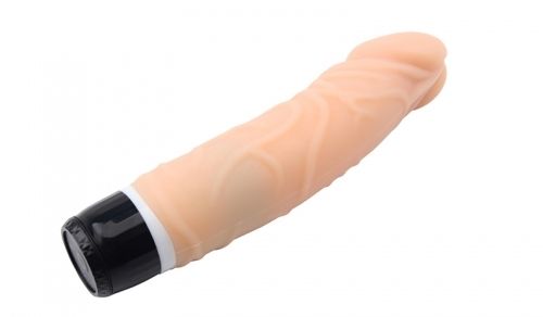 7 speeds, Waterproof, Silky silicone, Phthalates and Latex F... Chisa - Vibrating Thick Realistic Dildo - Flesh photo-3