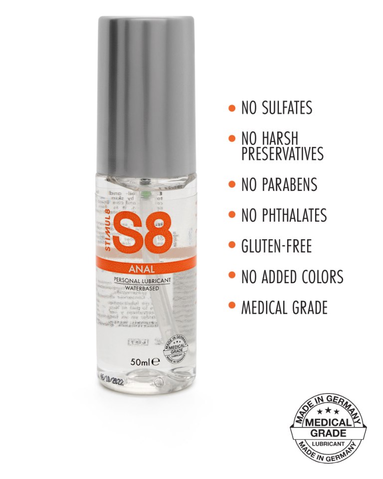 The new S8 Waterbase Anal Original Lubricant offers an indul... S8 - WB Anal Lube - 50ml photo-2