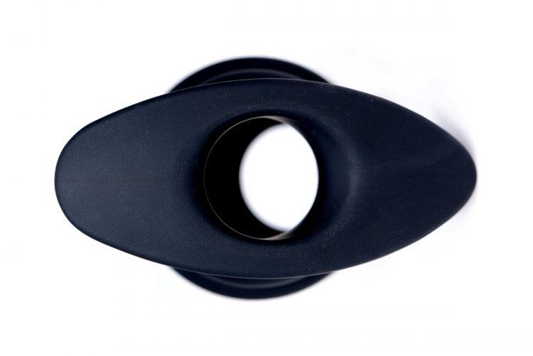 Ribbed for your anal pleasure, this hollow butt plug is avai... Master Series - Hive Ass Hollow Anal Plug S-size - Black photo-4
