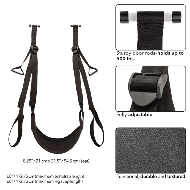 Transform your intimate moments with the Nocturnal Collectio... CEN - Nocturnal Sex Swing - Black photo-3