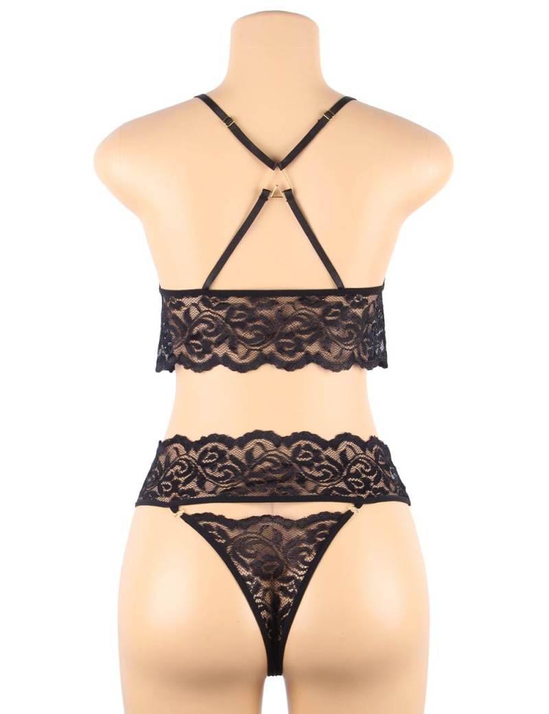 Lace Surrender Control Bra Set
Material &n... Ohyeah - Surrender Lace SM Set - Black - XL photo-5