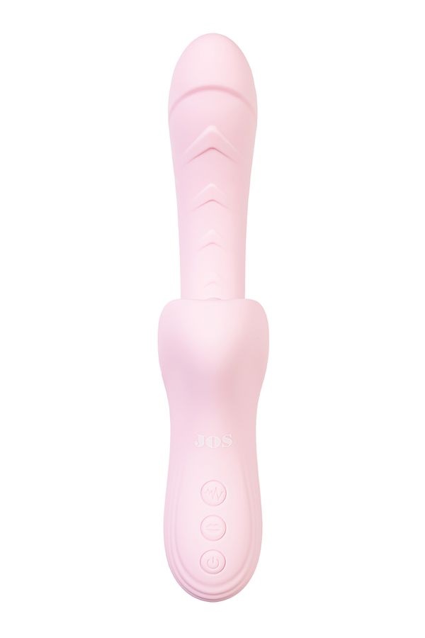 Rabbit vibrator Orali with tongue. The graceful curve of the... JOS - Orali Rabbit Vibrator - Pink photo-5