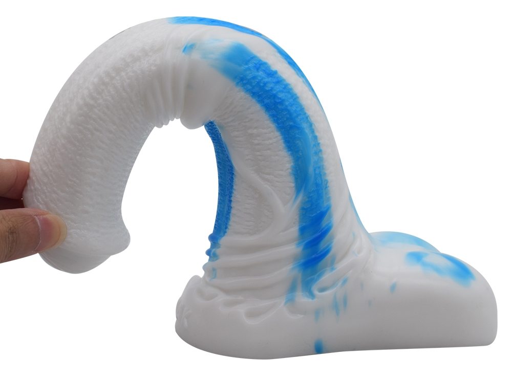 Huge horse dildo &n... FAAK - Horse Dildo - White/Blue photo-2