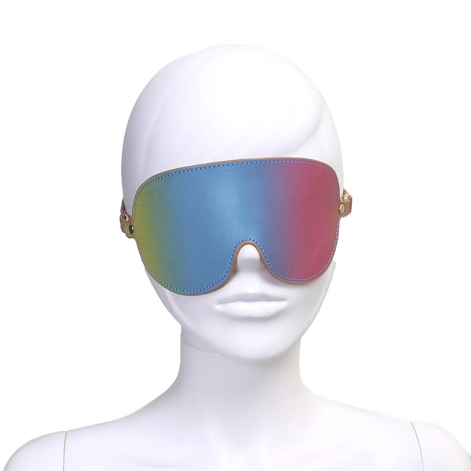 This gorgeous rainbow coloured blindfold is a must have for ... Kiotos - Eye Mask - Rainbow photo-4