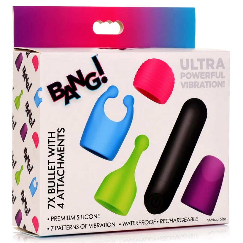 This powerful bullet comes with 4 attachments that each add ... Bang! - Bullet w Attachments photo-7