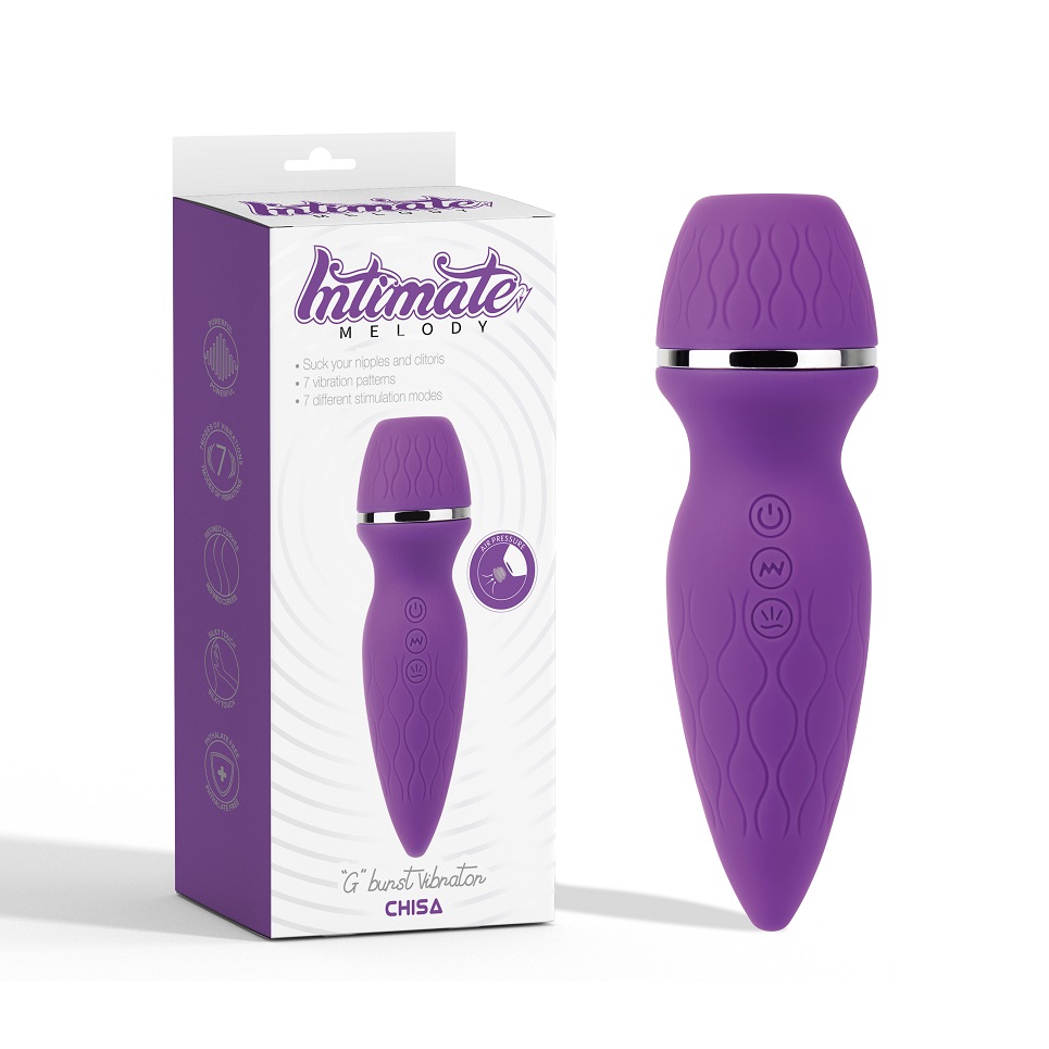 7 Vibration Functions
7 Sucking Modes,
Rechargeable, Include... Chisa - G Burst Vibro Sucker - Purple photo-2