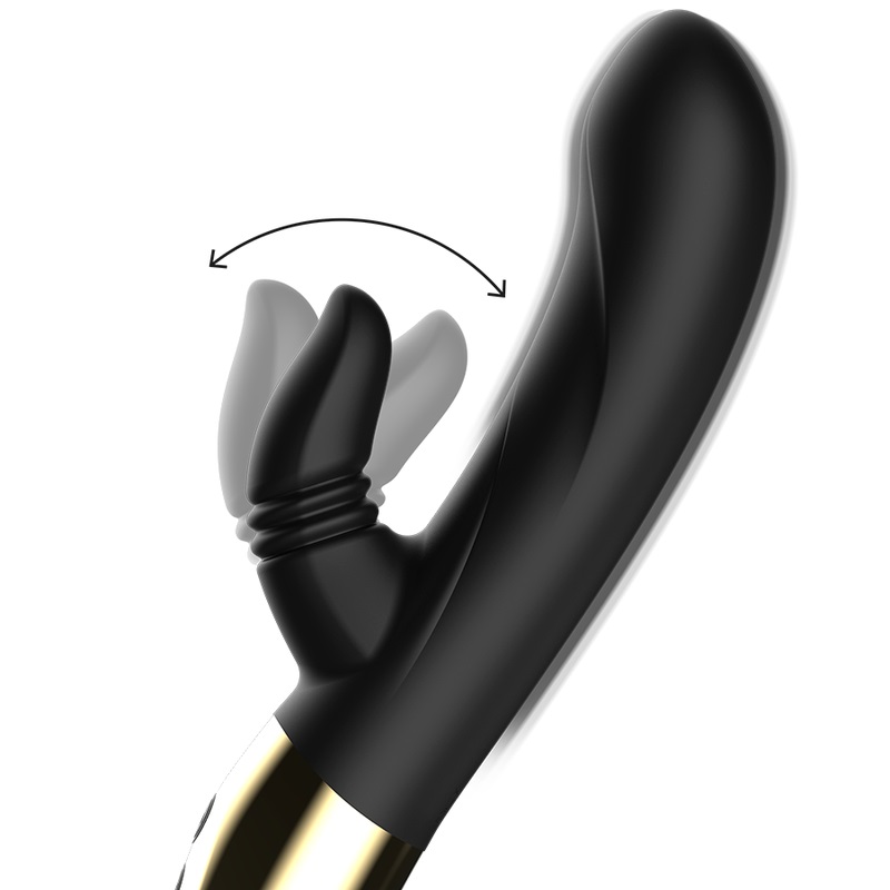 The perfect hug! The Licking rabbit vibrator with 2 powerful... Ibiza - Licking Rabbit Vibrator - Black photo-4