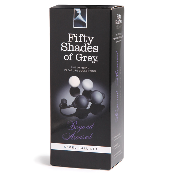 Tone your pelvic floor and enjoy delicious internal stimulat... Fifty Shades of Grey - Beyond Aroused Kegel Balls Set - Grey/Black photo-5