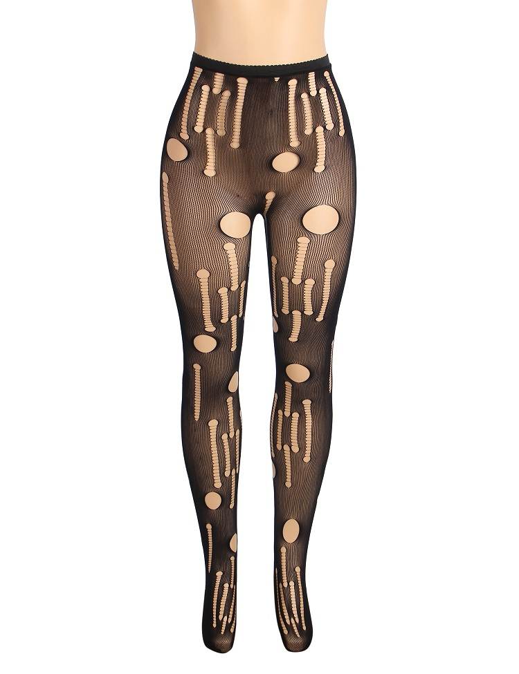 Irregular hollow design tights, fashionable and classic.
Ma... Ohyeah - Sexy Torn Pantyhose - Black - S photo-7