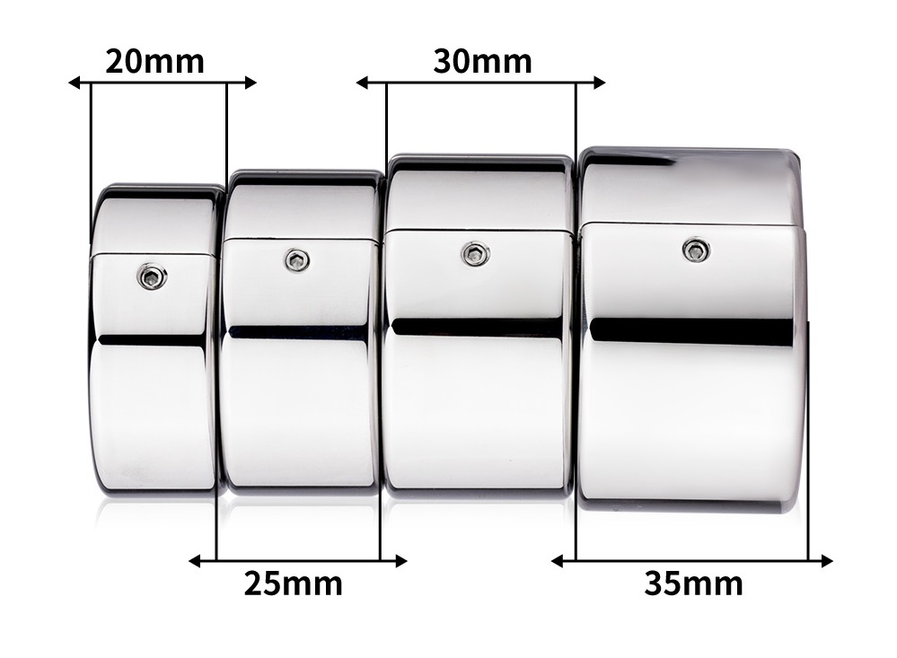 Material: 304 Stainless steel
Inner diameter: 28mm
Outer dia... FAAK - Testicular Ring - Silver - S photo-8
