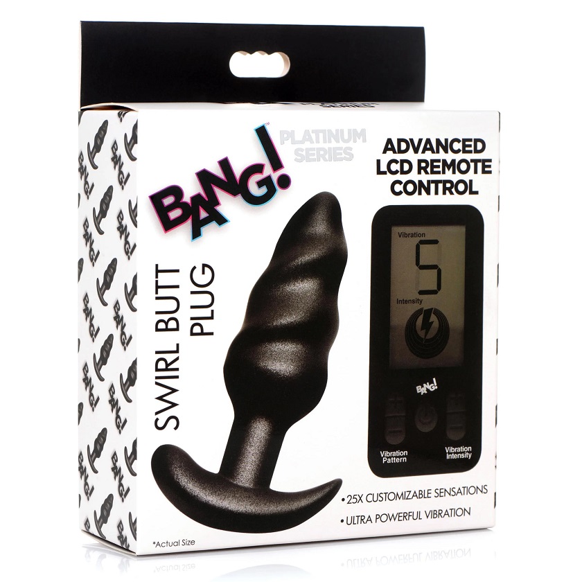 Enjoy the delicious swirling pattern of this Silicone Swirl ... Bang! - 25X Swirl Plug w Remote Control photo-7