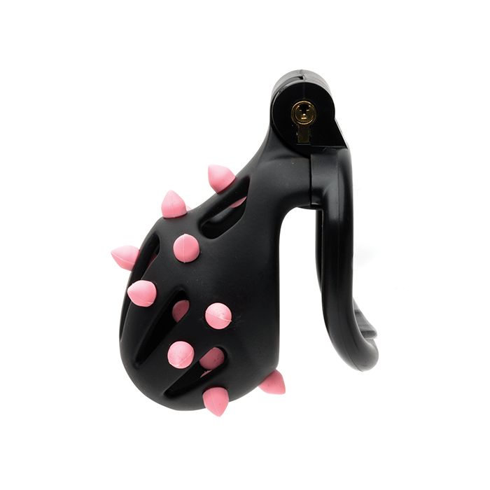 Introducing Flexispike, a premium male chastity device that ... Sport Fucker - FlexiSpike Chastity Cage S - Black photo-2