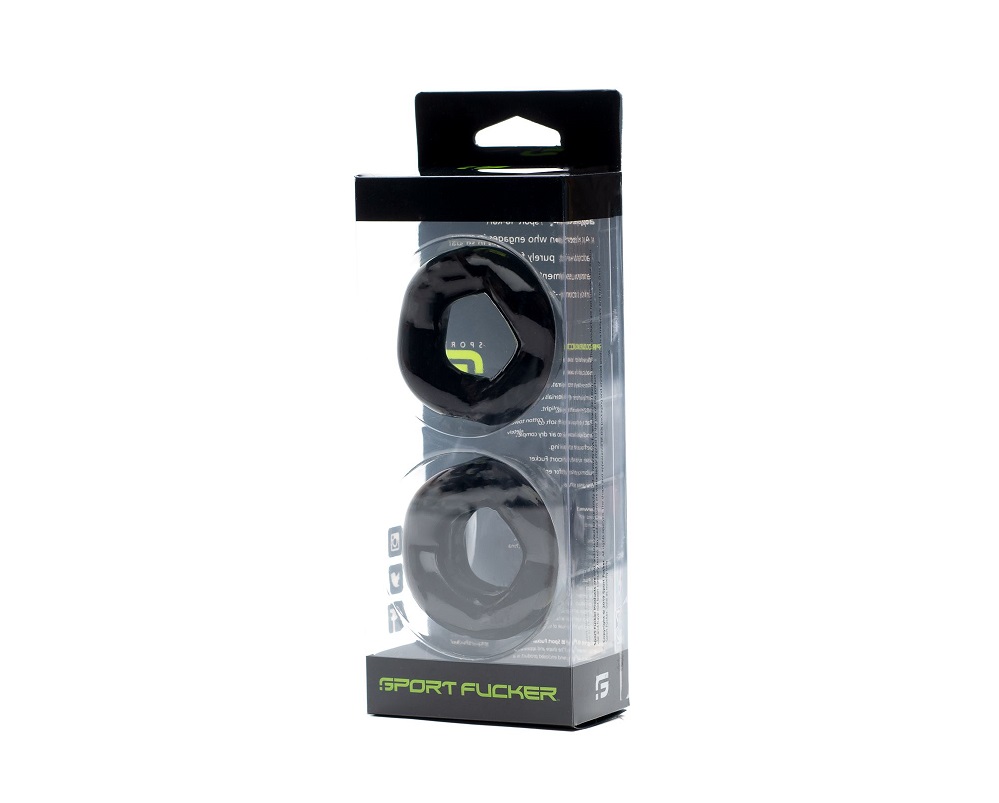 Designed to conform to the shape of your body, every curve o... Sport Fucker - Revolution Rings Set - Black photo-2