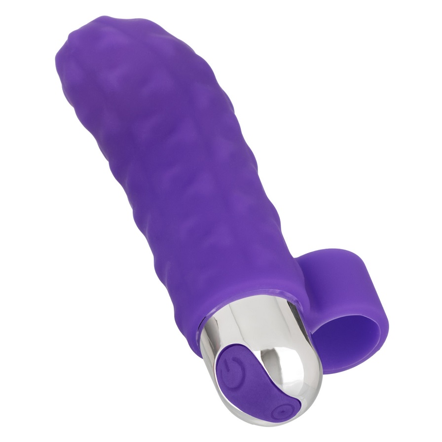 CEN - 羅紋挑逗手指震動器 - 紫色 CEN - 羅紋挑逗手指震動器 - 紫色 照片-4