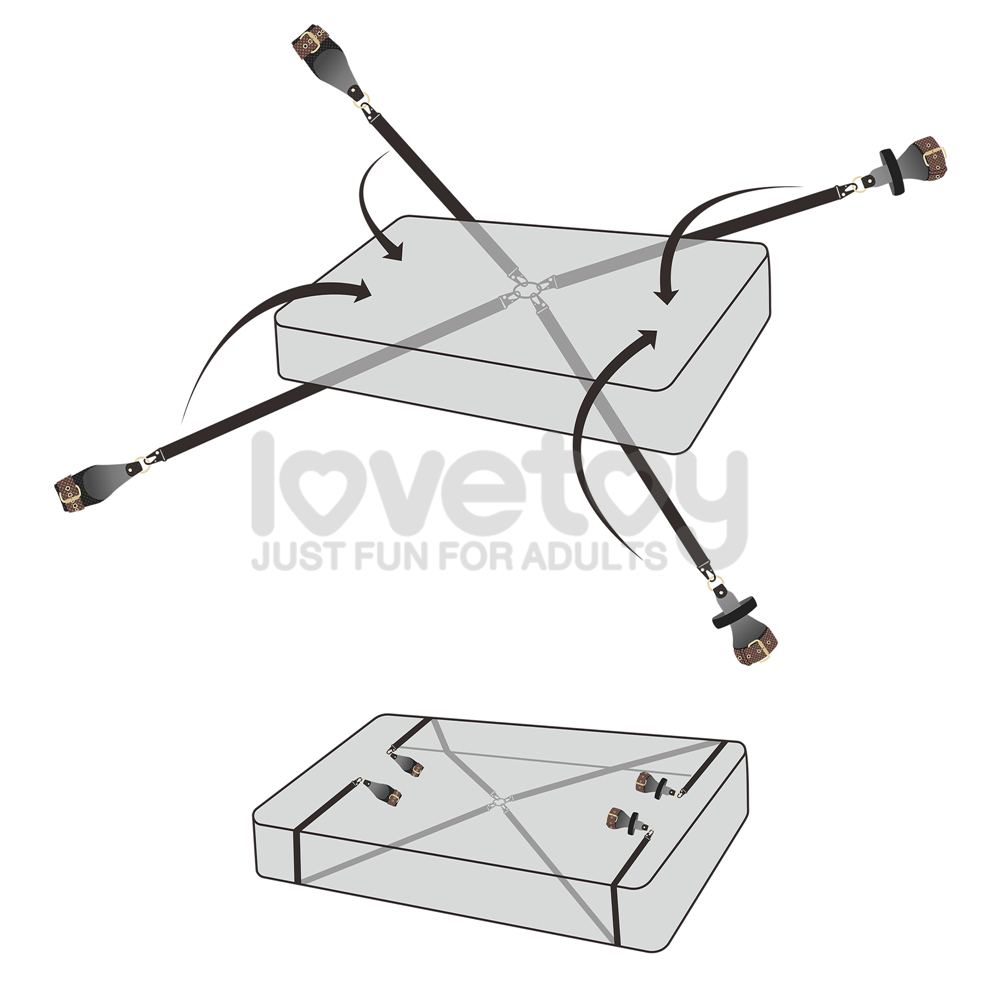 Introducing the Rebellion Reign Under Mattress Restraint fro... Lovetoy - Rebellion Reign Mattress Restraint - Black photo-8