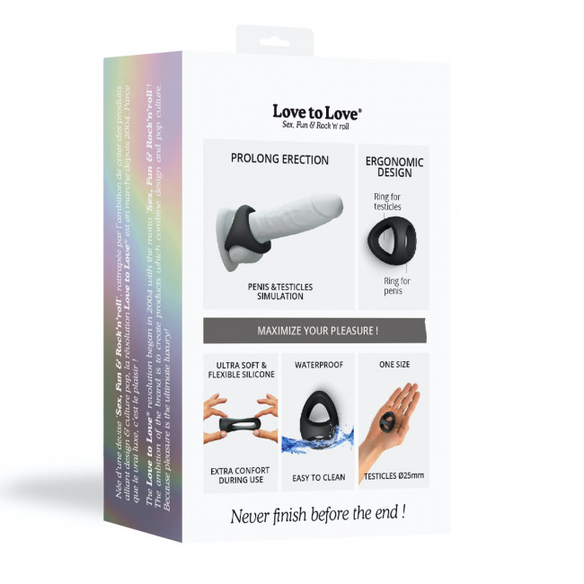 For those who like to make the pleasure last longer, Flux Ri... Love to Love - Flux Ring - Black Onyx photo-8
