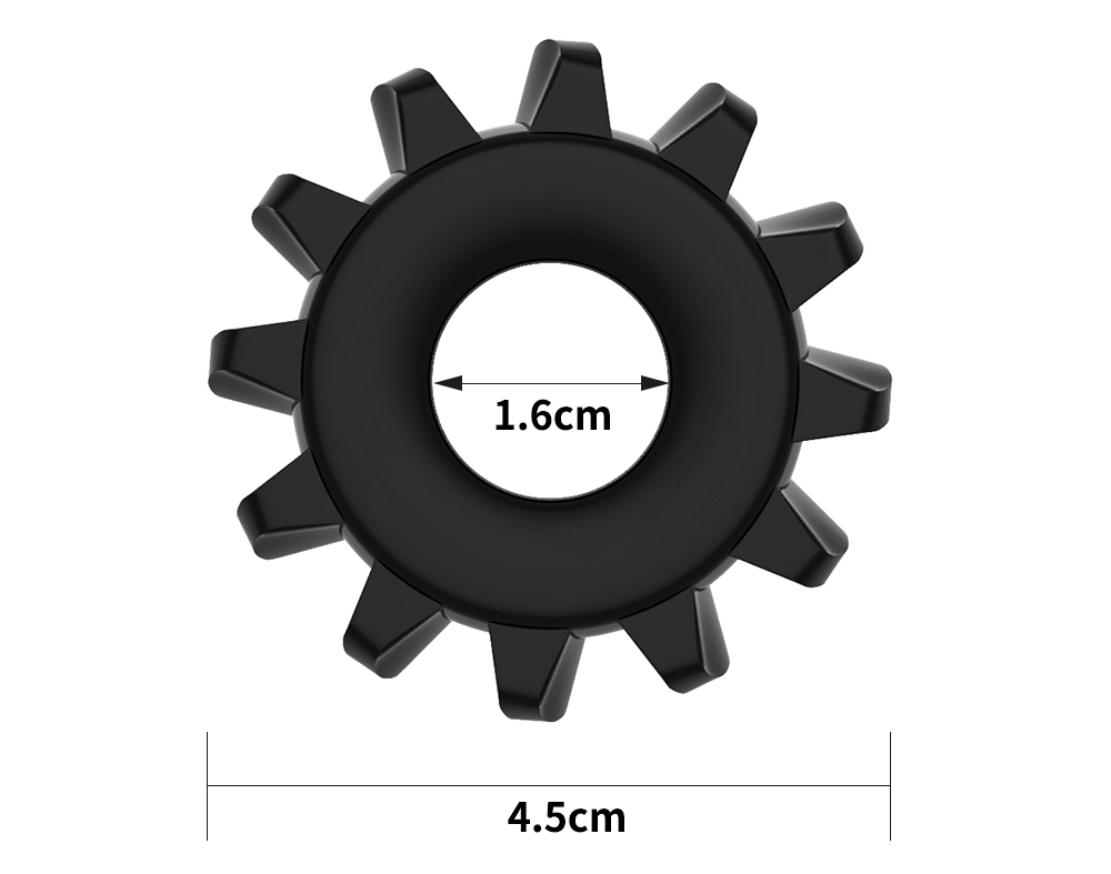 POWER PLUS cockring series will make his rod thicker for mor... Lovetoy - Power Plus Cockring 4.5cm - Black photo-5