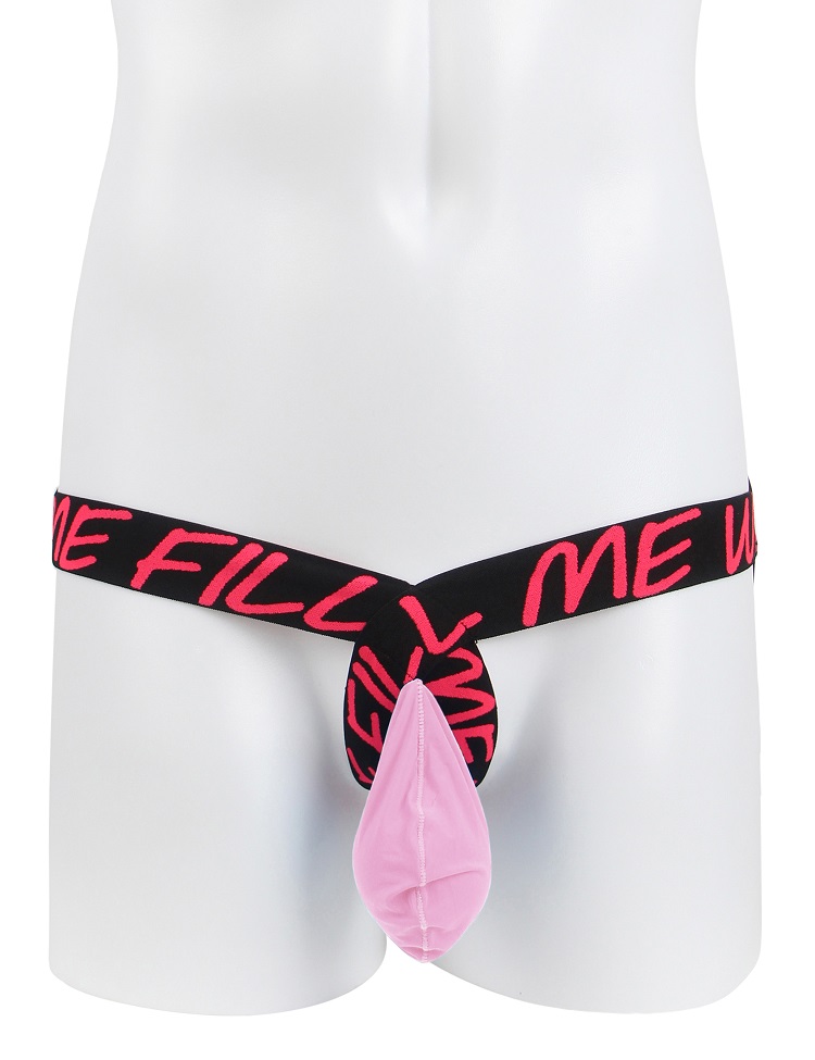 Sexy men thong underwear with jock strap back
Ice silk fabr... Ohyeah - Tiny Jockstrap - Pink - L photo-6