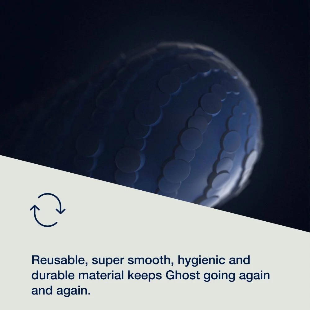 Ghost is a skin-soft silicone toy with a trick up its sleeve... Arcwave - Ghost Flip IT Pocket Stroker - Blue photo-5