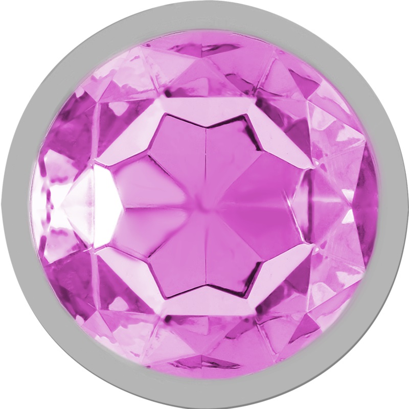 Let your buttocks shine with the Intense anal plug, decorate... Intense - Metal Gem Plug L - Pink photo-2