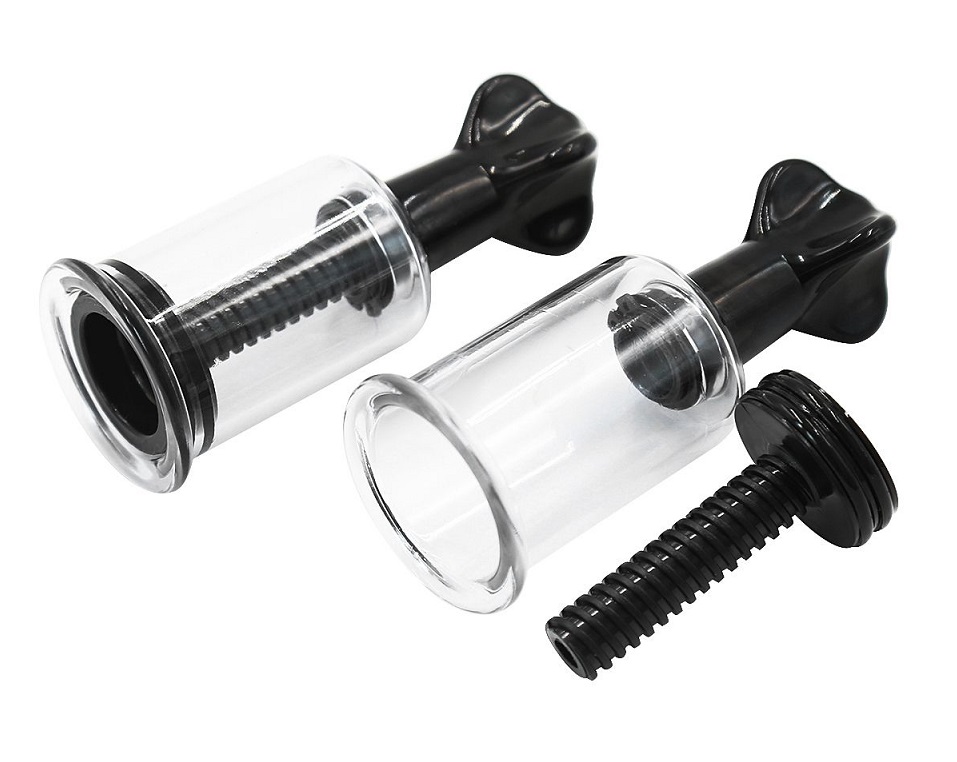 The Kiotos Cups can be applied to any body part. With a rota... Kiotos - Twist Nipple Cups M - Black photo-2