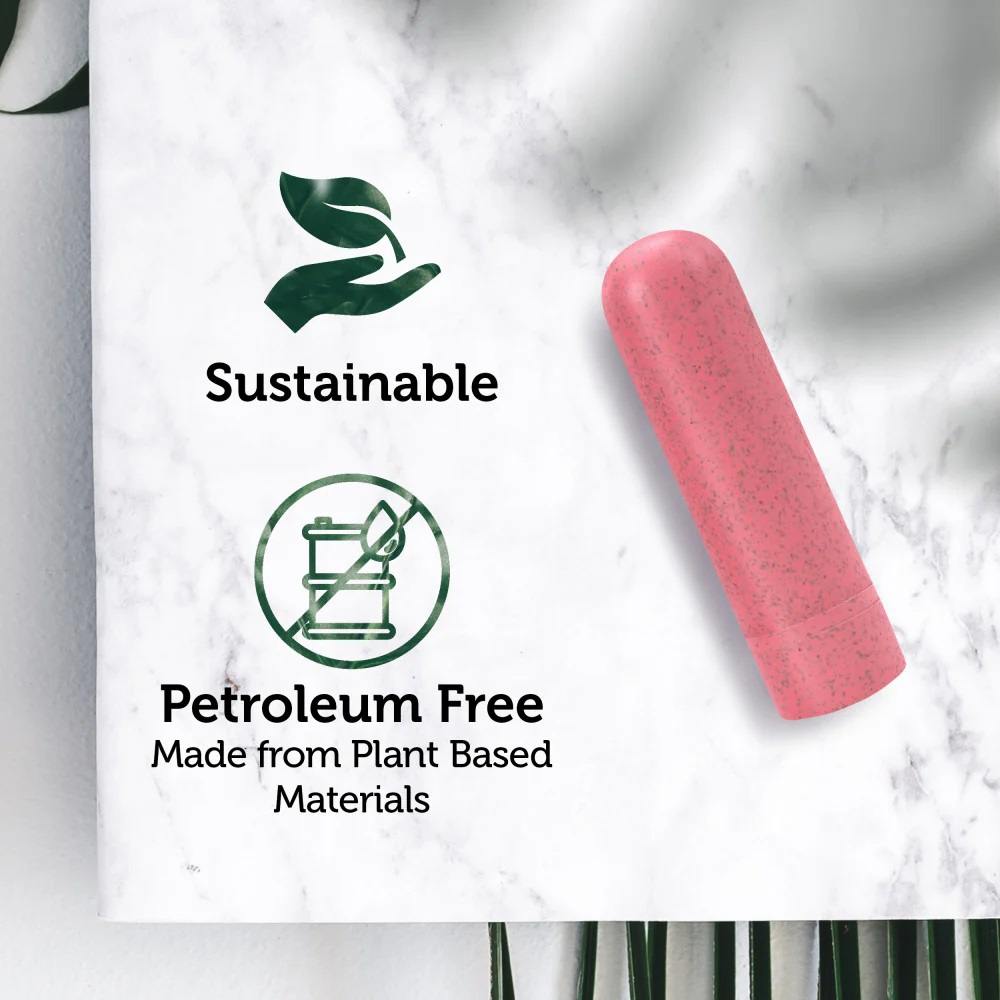 The Gaia Eco Rechargeable Bullet is an eco-conscious vibrato... Gaia - Eco Rechargeable Bullet - Coral photo-3