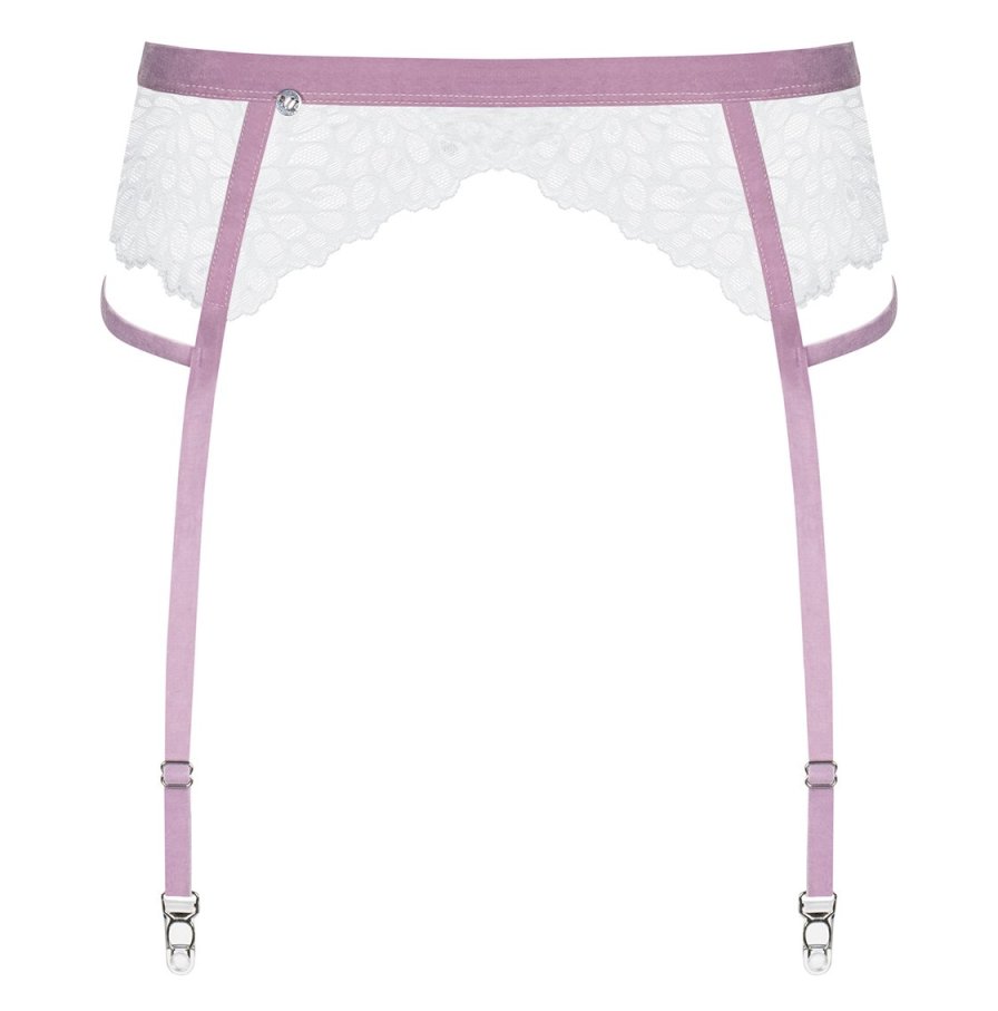 Do you dream of a French design and elegant chic? Do you wan... Obsessive - Lilyanne Garter Belt - White - L/XL photo-7
