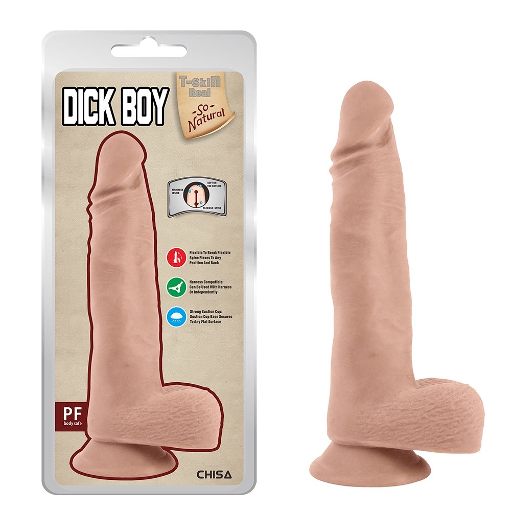 Anti-bacterial, Better-than-real, Flexible Spine, Dual Densi... Chisa - Dick Boy Dildo - Flesh photo-3