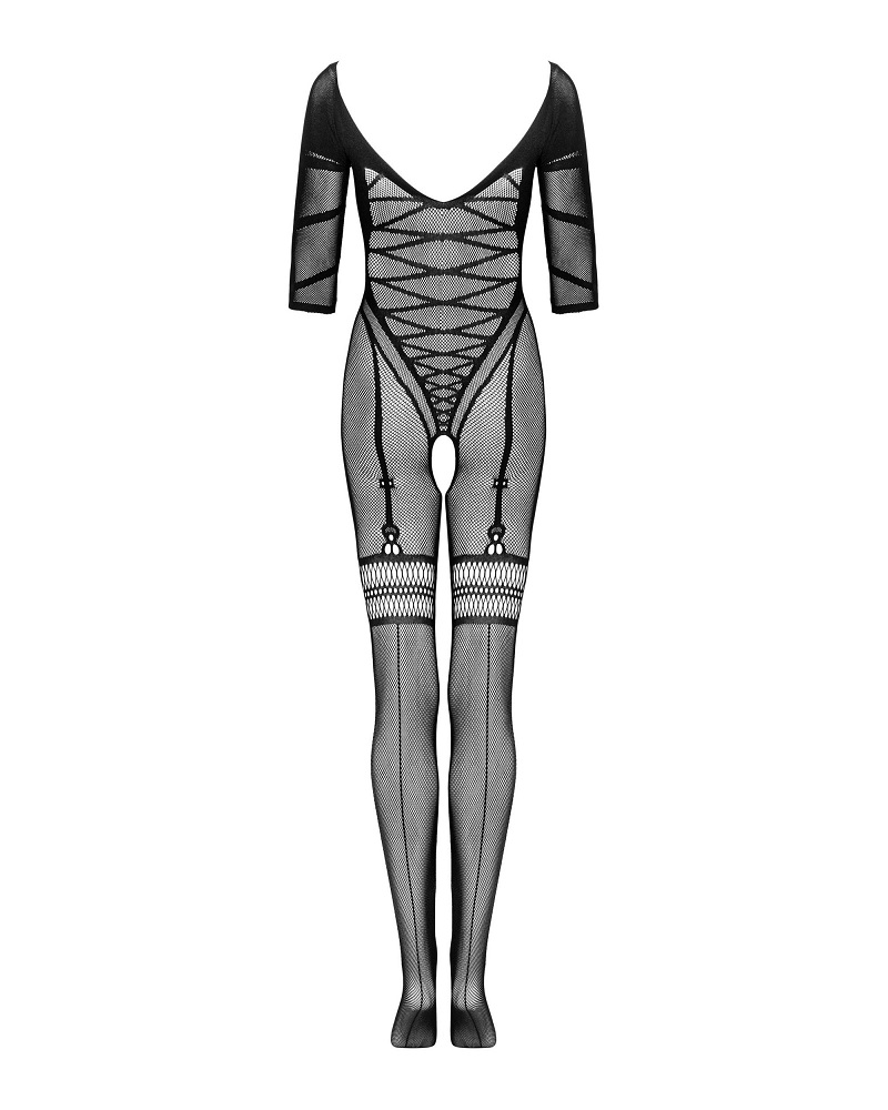 The modern and incredibly tempting design of the G329 bodyst... Obsessive - Bodystocking G329 - Black - XL/XXL photo-7