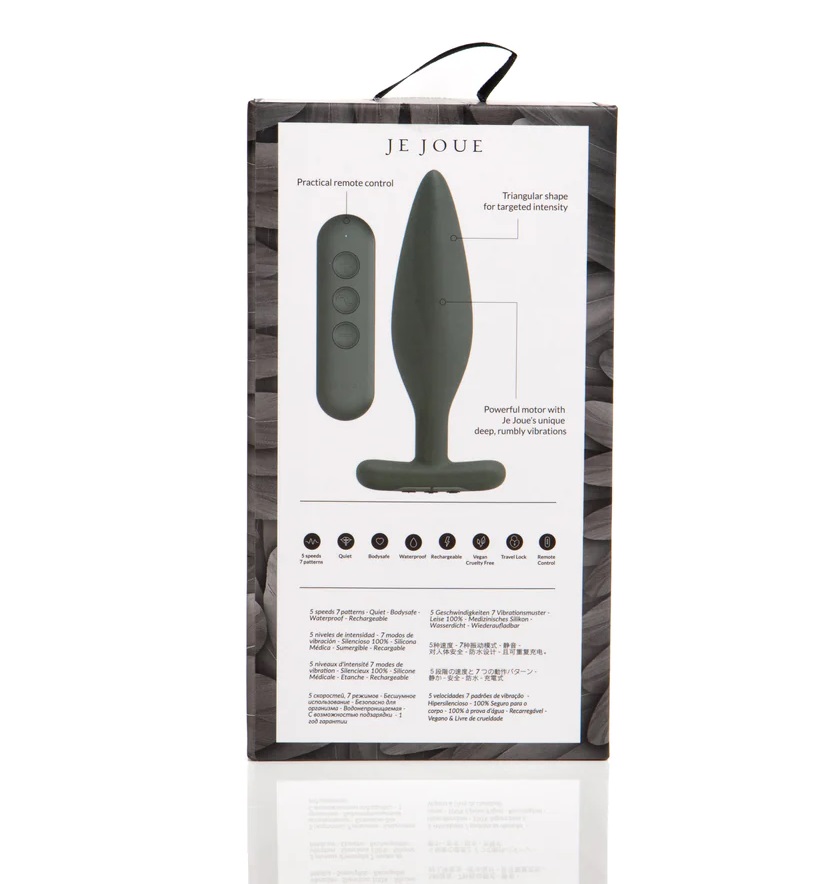 The Egon vibrating butt vibrator is designed for its multi-s... Je Joue - Egon Vibro Butt Plug - Black photo-18