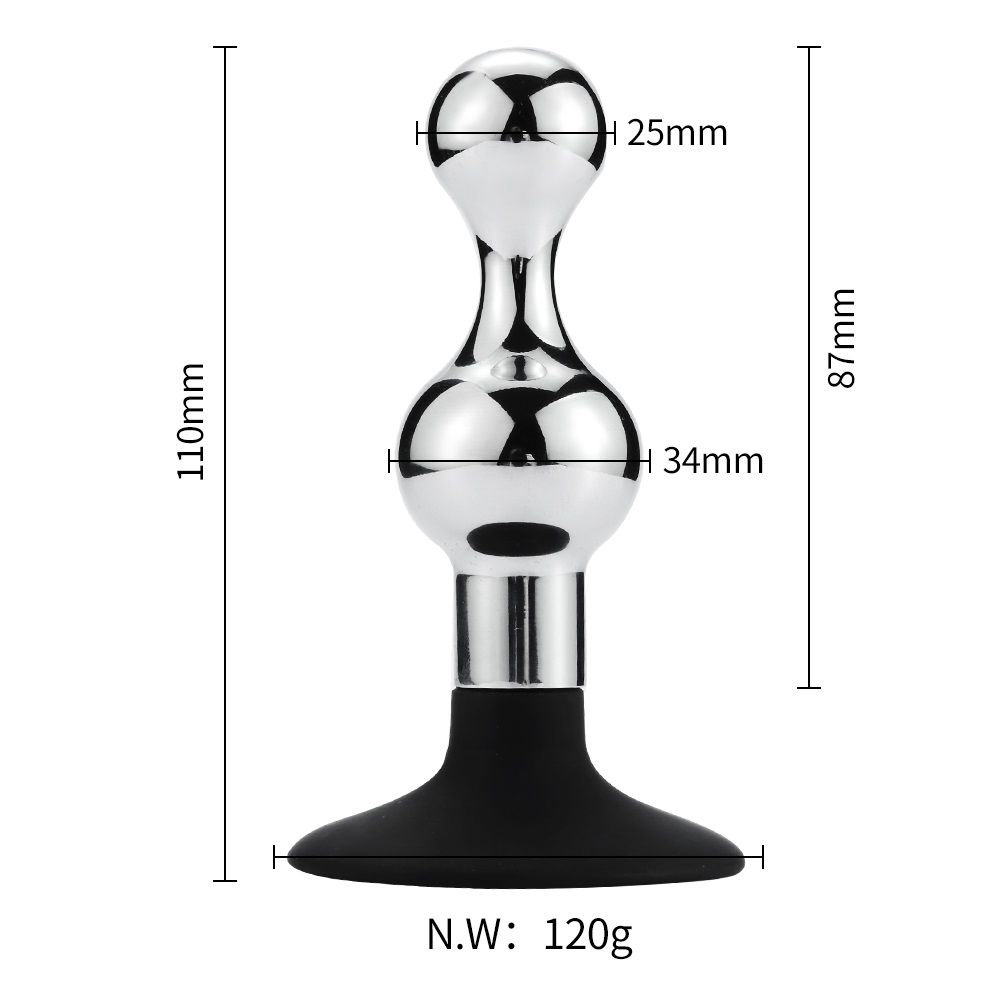 Metal anal plug with Silicone sucker
Material: Aluminum al... MT - Sucker Anal Plug photo-3