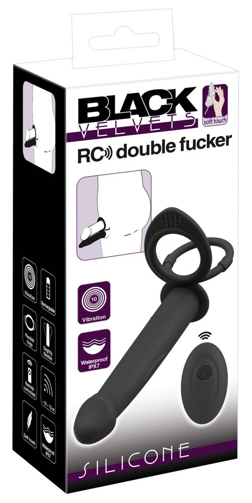 Tight-fitting vibro-combo for hot double penetration!
The RC... Black Velvets - RC Double Penetrator photo-14