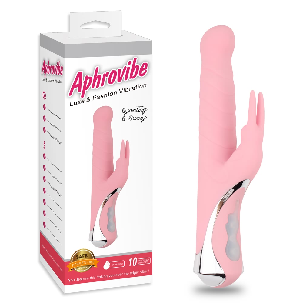 10 Frequency Vibration, Waterproof, 3 Frequency Rotation, Ph... Chisa - Gyrating G-Bunny Vibe - Pink photo-7