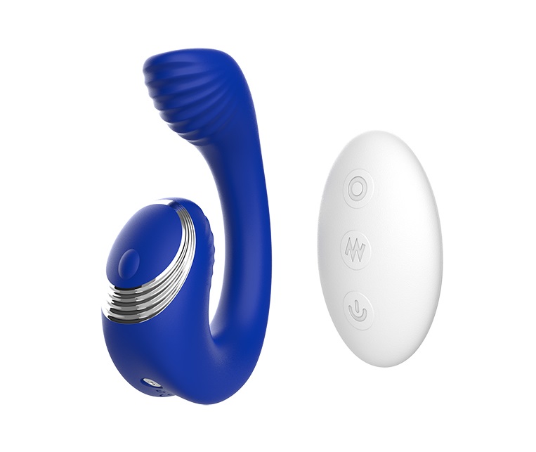 9 Vibration Patterns, Rechargeable, Waterproof IPX6.
Materi... Chisa - Meteor G-Spot Vibrator - Blue photo-2
