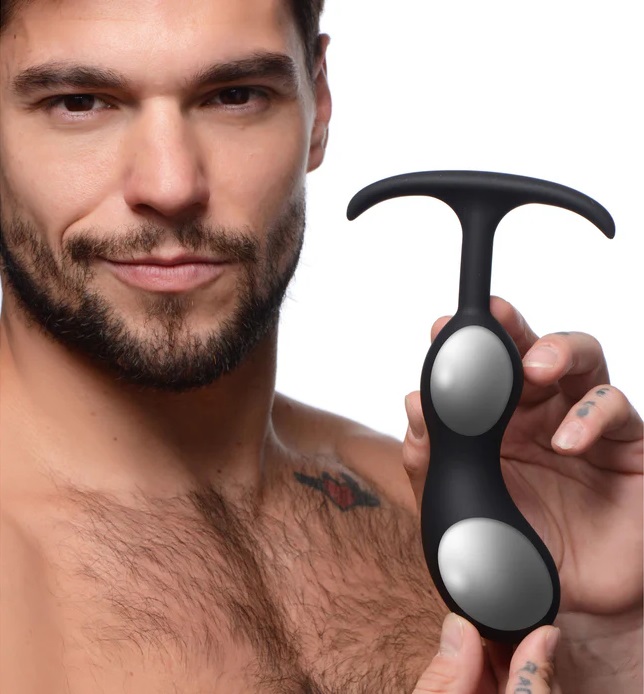 ake a Heavy Hit to your backdoor - this curved comfort plug ... Heavy Hitters - Weighted Prostate Plug L - Black photo-2