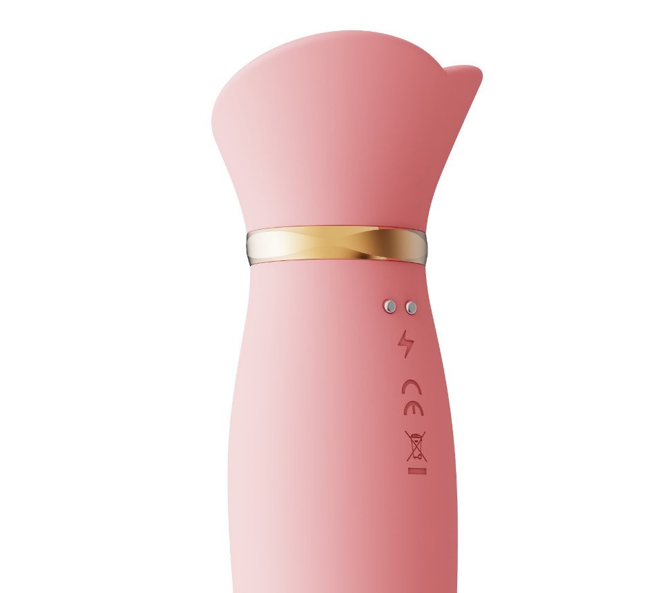 尼款震动器系 ZALO 经济实惠慨强大刺激器 ROSE 系列一部分,其特点系针对 G 点同埋阴蒂,具有多种唔同慨功能。 ... Zalo - Rose 震动棒 - 草莓粉红色 照片-4