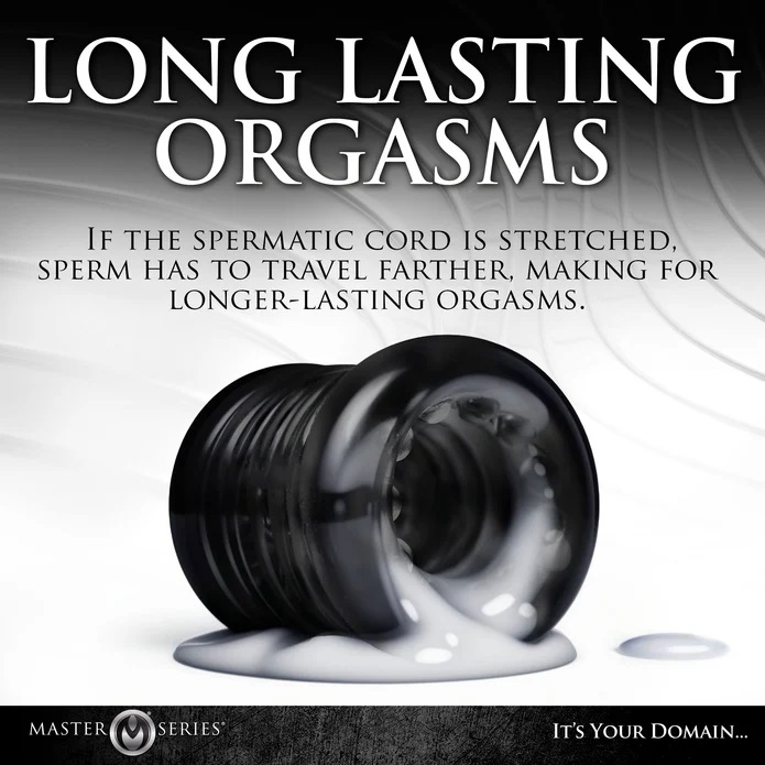 Enhance your pleasure and extend the duration of your play w... Master Series - Ball Stack Stretcher - Black photo-6
