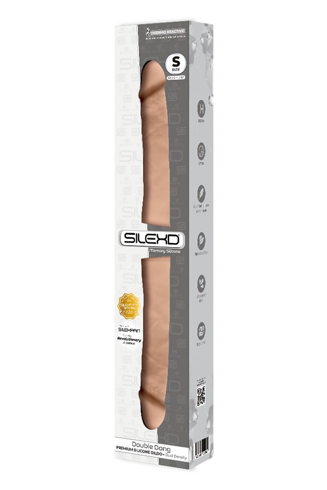 New Double Dong for double penetration, with a double densit... Silexpan - 15" Double Dildo S - Flesh photo-4