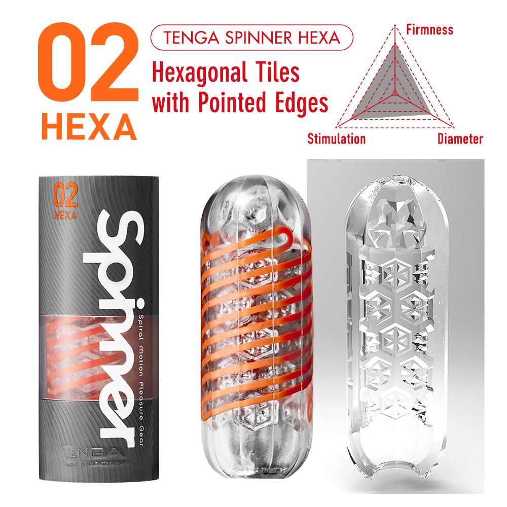 TENGA SPINNER TETRA
回旋龙卷、旋吸刺激!TENGA SPINNER绚丽登场!
特... Tenga - Spinner 02 Hexa 飞机杯 - 橙色 照片-2